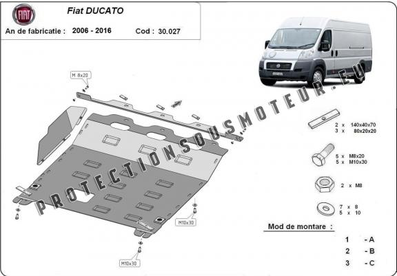 Cache sous moteur et de la boîte de vitesse Fiat Ducato