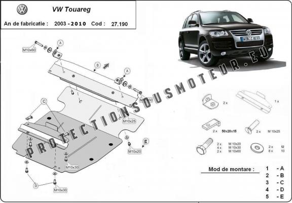 Cache Sous Moteur Volkswagen Touareg 7L