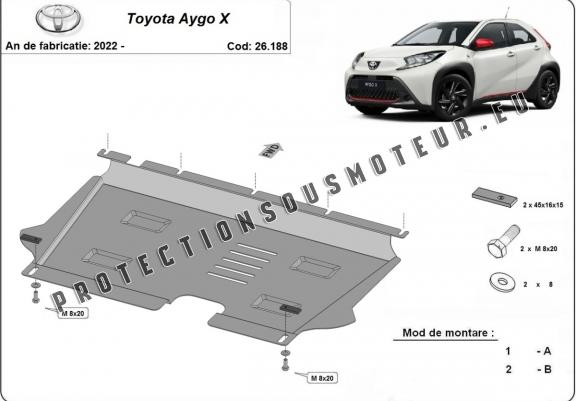 Cache sous moteur et de la boîte de vitesse Toyota Aygo X