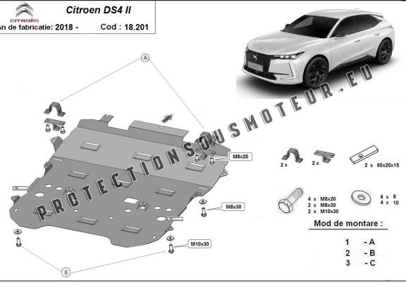 Cache sous moteur et de la boîte de vitesse Citroen DS4 II