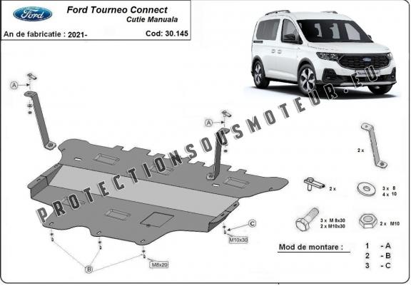 Cache sous moteur et de la boîte de vitesse Ford Tourneo Connect