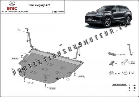 Cache Sous Moteur Audi Baic Beijing X75