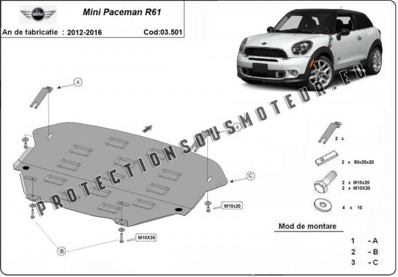 Cache sous moteur et de la boîte de vitesseMini Paceman R61