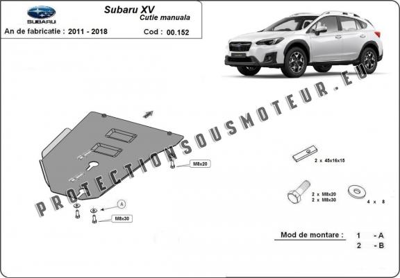 Cache de protection de la boîte de vitesse Subaru XV - manuelle