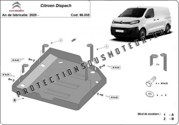 Cache de protection réservoir AdBlue Citroen Dispatch