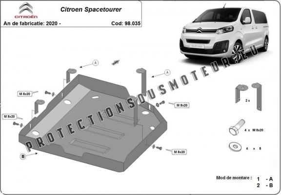 Cache de protection réservoir AdBlue Citroen Spacetourer