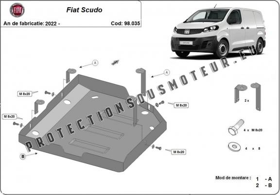 Cache de protection réservoir AdBlue Fiat Scudo