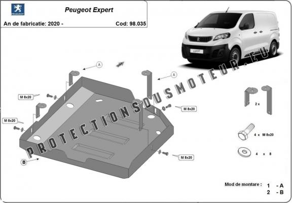 Cache de protection réservoir AdBlue Peugeot Expert