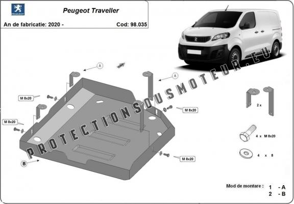 Cache de protection réservoir AdBlue Peugeot Traveller