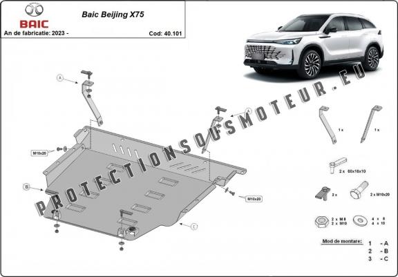 Cache Sous Moteur Audi Baic Beijing X75