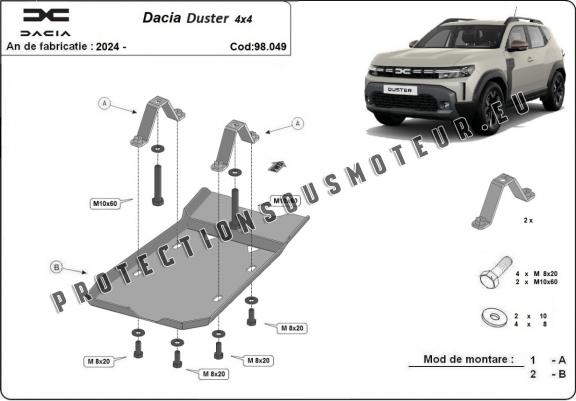 Cache de protection du différentiel Dacia Duster 4x4