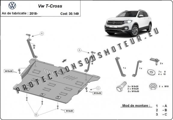 Cache sous moteur et de la boîte de vitesse VW T-Cross