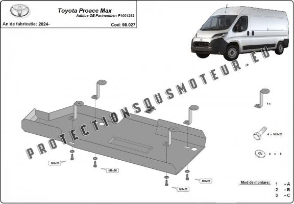 Cache de protection réservoir AdBlue Toyota Proace Max - P1001282