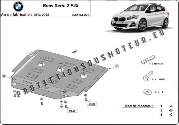 Cache sous moteur et de la boîte de vitesse  BMW Seria 2 F45