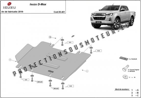 Cache Sous Moteur Isuzu D-Max