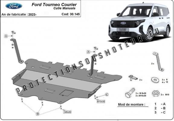 Cache sous moteur et de la boîte de vitesse Ford Tourneo Courier