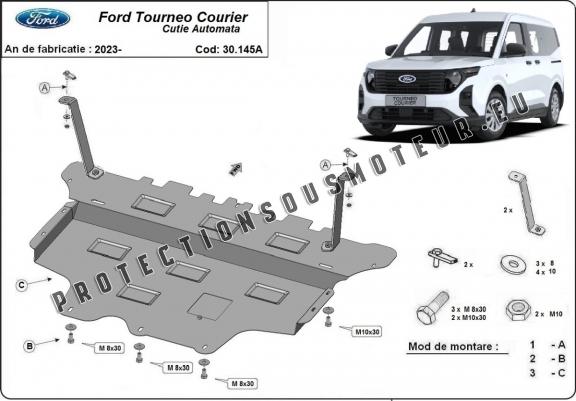 Cache sous moteur et de la boîte de vitesse Ford Tourneo Courier  - Boîte de vitesse automatique