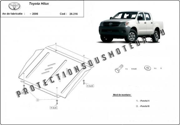 Cache Sous Moteur Toyota Hilux