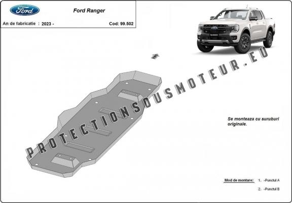 Cache de protection de réservoir Ford Ranger (MB3G9A147CF; 2643728)