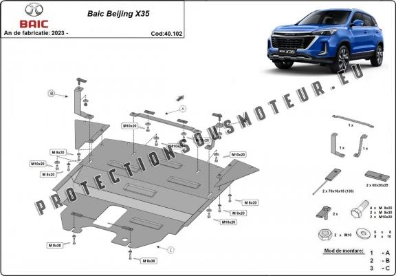 Cache Sous Moteur Audi Baic Beijing X35