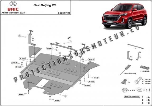 Cache Sous Moteur Audi Baic Beijing X3