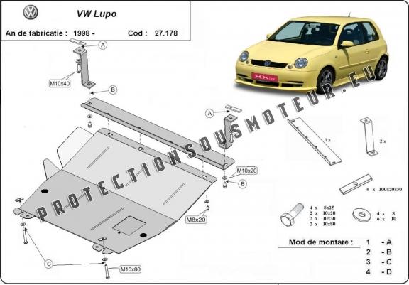 Cache sous moteur et de la boîte de vitesse VW Lupo