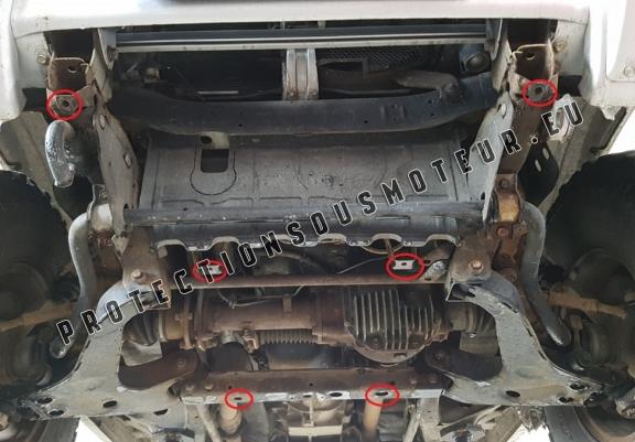 Cache sous moteur et de la radiateur Mitsubishi Pajero 3 (V60, V70)